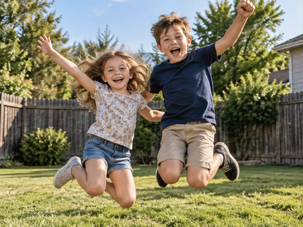 A Backyard Leap, Reimagined — Before · backyard candid