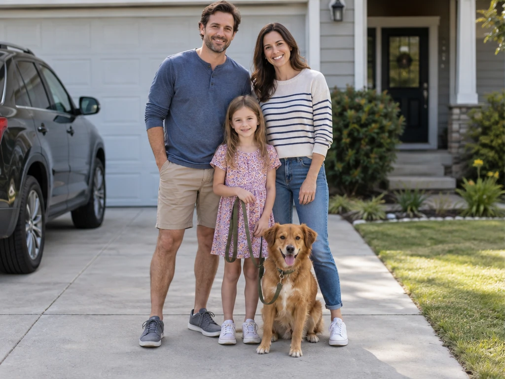 A Family Day, Set Free — Before · driveway snapshot
